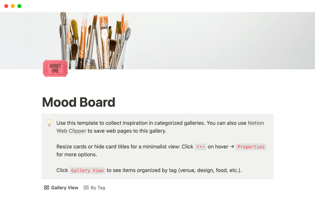 Marketing Mood Board